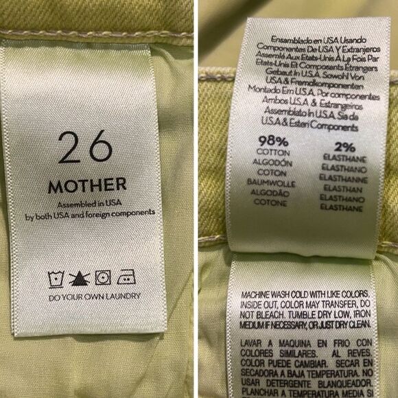 New Mother Superior The Tomcat The Devil May Care Citron Jeans Size 26 - Picture 13 of 16